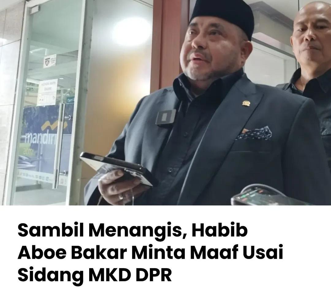 Anggota  DPR RI Aboe Bakar Alhabsyi Minta Maaf pada Ulama dan masyarakat Madura
