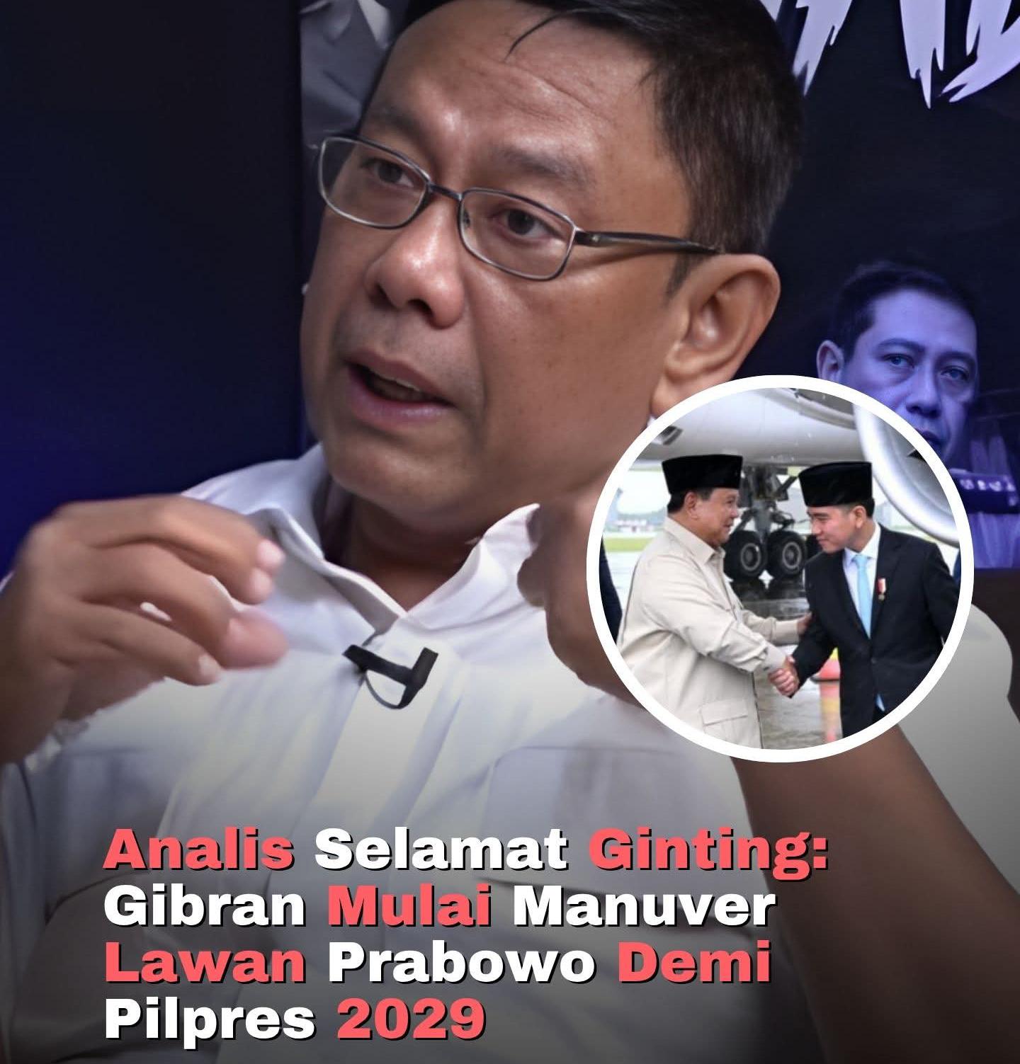Analis Politik dan Militer: Gibran Mulai Manuver Lawan Prabowo Demi Pilpres 2029